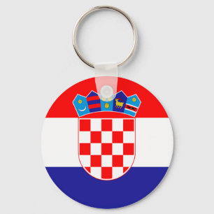 Porte-clés Drapeau de porte - clé de la Croatie