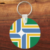 Porte-clés Drapeau de Portland, Porte - clé de l'Oregon (Recto)