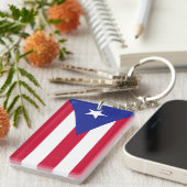 Porte-clés Drapeau de Porto Rico (Devant droit)