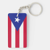 Porte-clés Drapeau de Porto Rico (Dos)
