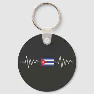 Porte-clés Drapeau de pouls de Cuba