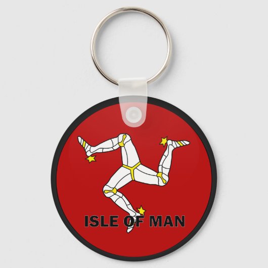 Porte-clés Drapeau De Qualité Isle Of Man (Recto)