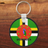 Porte-clés Drapeau de qualité Roundel Dominica (Recto)
