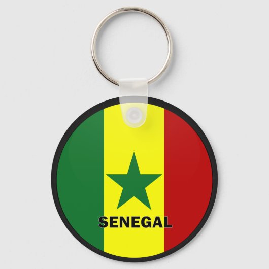 Porte-clés Drapeau de qualité Roundel Sénégal (Recto)
