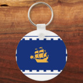 Porte-clés Drapeau de Québec (Recto)