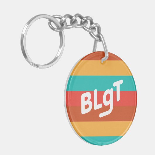 Porte-clés Drapeau de rayure de BLgT (Devant gauche)