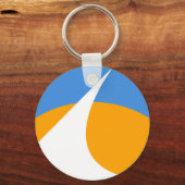 Porte-clés Drapeau de Redding, Californie (Recto)