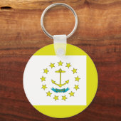 Porte-clés Drapeau de Rhode Island (Recto)