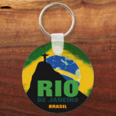 Porte-clés Drapeau de Rio de Janeiro - Brésil (Recto)