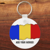 Porte-clés Drapeau de Roumanie (Recto)