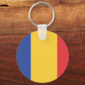 Porte-clés Drapeau de Roumanie, drapeau roumain (Recto)