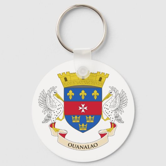 Porte-clés Drapeau de Saint Barthélemy (Recto)