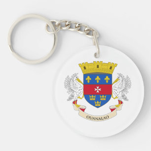 Porte-clés Drapeau de Saint-Barthélemy