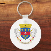 Porte-clés Drapeau de Saint-Barthélemy (Recto)
