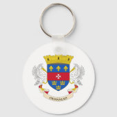 Porte-clés Drapeau de Saint-Barthélemy (Verso)