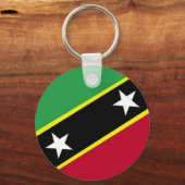 Porte-clés Drapeau de Saint-Kitts-et-Nevis (Recto)