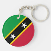 Porte-clés Drapeau de Saint-Kitts-et-Nevis (Dos)
