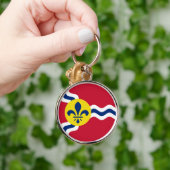 Porte-clés Drapeau de Saint-Louis, Missouri (Main)