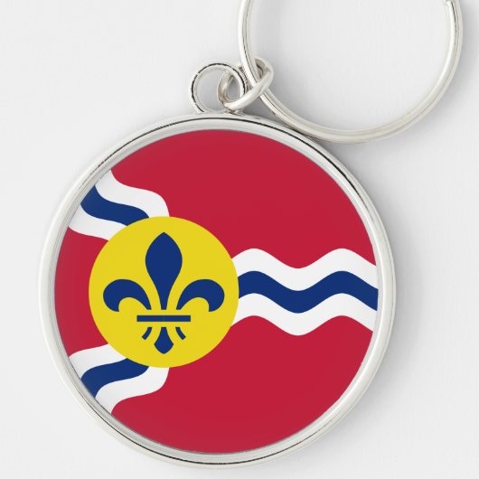 Porte-clés Drapeau de Saint-Louis, Missouri (Devant)