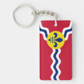 Porte-clés Drapeau de Saint-Louis, Missouri (Devant)