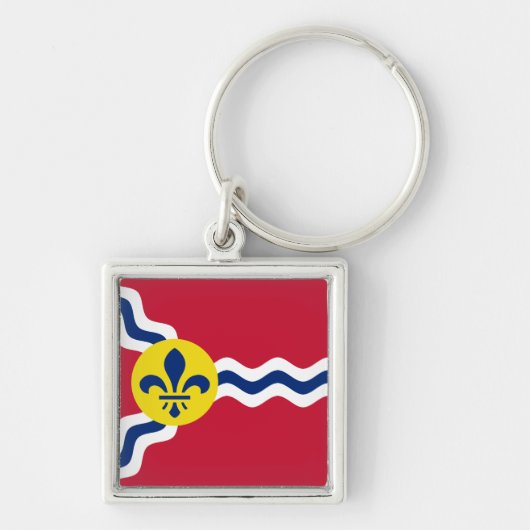 Porte-clés Drapeau de Saint-Louis, Missouri (Devant)