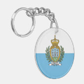 Porte-clés Drapeau de Saint-Marin (Devant gauche)