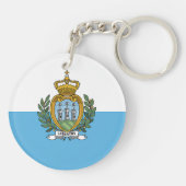 Porte-clés Drapeau de Saint-Marin (Dos)