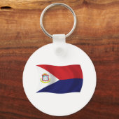 Porte-clés Drapeau de Saint-Martin (Recto)