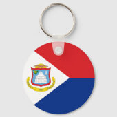 Porte-clés drapeau de Saint-Martin (Recto)