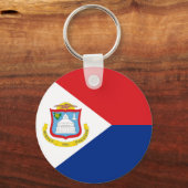 Porte-clés drapeau de Saint-Martin (Recto)