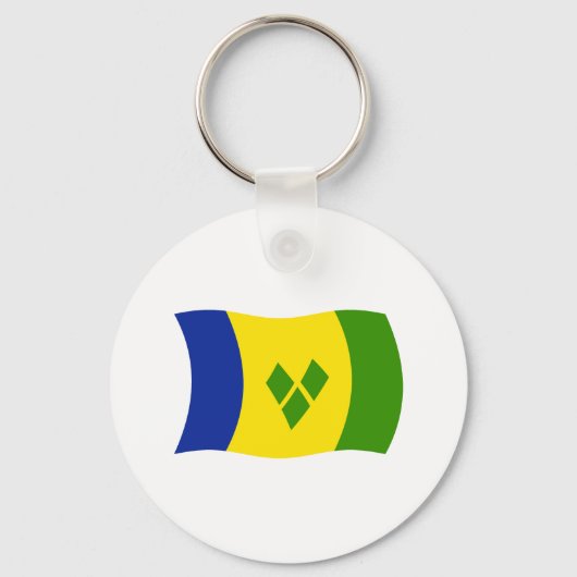 Porte-clés Drapeau de Saint-Vincent-et-les-Grenadi (Recto)