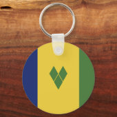 Porte-clés Drapeau de Saint-Vincent-et-les Grenadines (Recto)