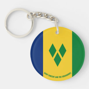 Porte-clés Drapeau de Saint-Vincent-et-les-Grenadines Charman