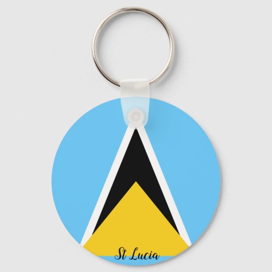 Porte-clés Drapeau de Sainte-Lucie (Recto)