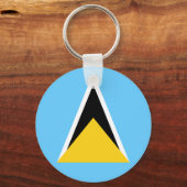 Porte-clés Drapeau de Sainte-Lucie (Verso)