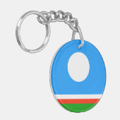 Porte-clés Drapeau de Sakha (Devant gauche)