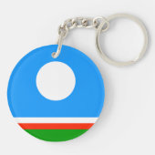 Porte-clés Drapeau de Sakha (Dos)