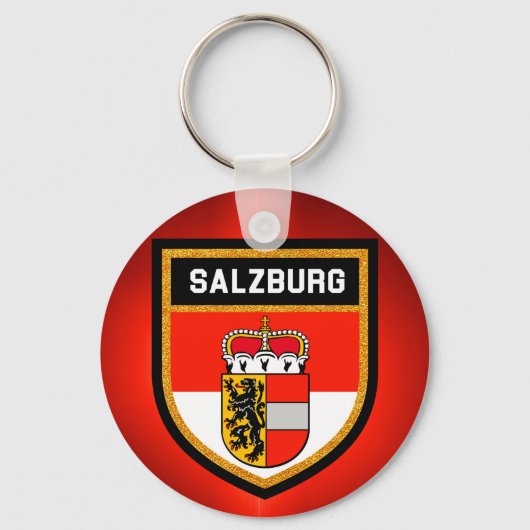 Porte-clés Drapeau de Salzbourg (Recto)