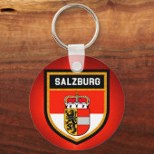 Porte-clés Drapeau de Salzbourg (Recto)