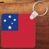 Porte-clés Drapeau de Samoa (Verso)