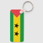 Porte-clés Drapeau de São Tomé e Príncipe (Verso)
