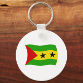 Porte-clés Drapeau de Sao Tomé-et-Principe (Recto)