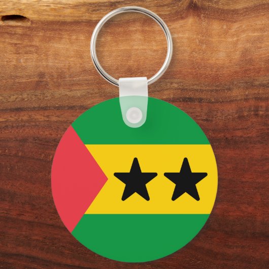 Porte-clés Drapeau de Sao Tomé-et-Principe (Verso)