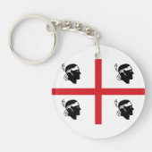 Porte-clés Drapeau de Sardegna (Italie) (Devant)