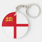 Porte-clés Drapeau de Sercq (Dos)