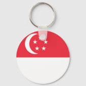 Porte-clés Drapeau de Singapour (Verso)