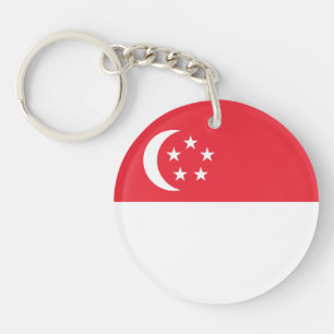 Porte-clés Drapeau de Singapour