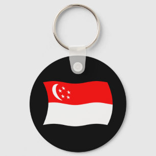 Porte-clés Drapeau de Singapour