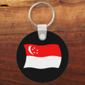 Porte-clés Drapeau de Singapour (Recto)