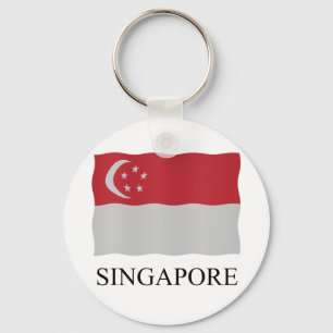 Porte-clés Drapeau de Singapour
